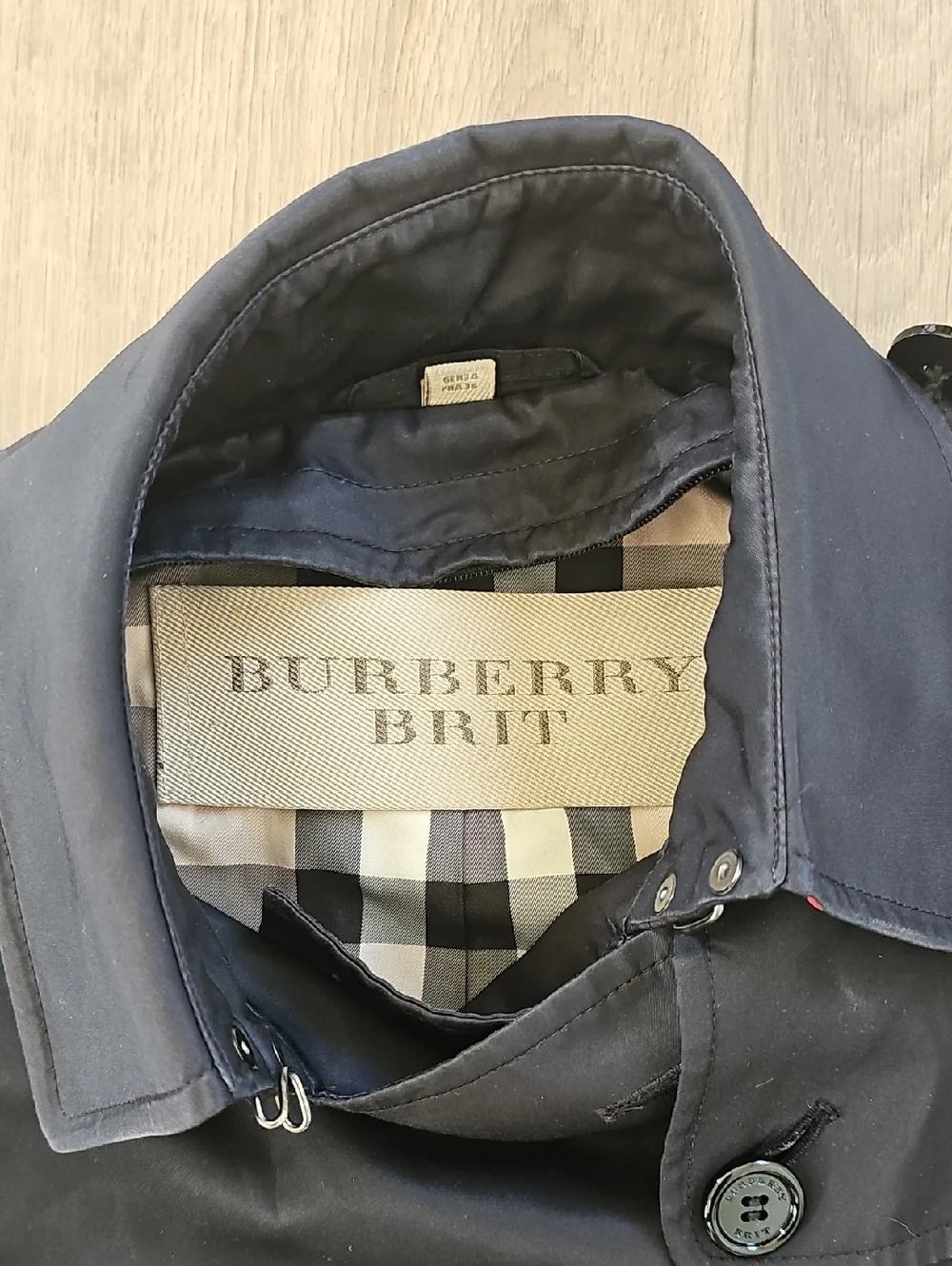 Burberry Brit Black Trench Jacket Womens Size 4 - Picture 2 of 11